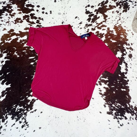 Blue Rain Pink Dolman Sleeve Soft Tee Shirt S - Picture 1 of 7